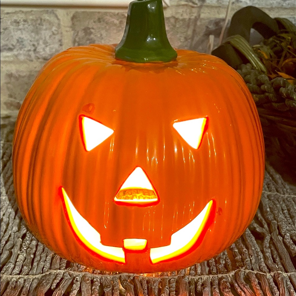 Ceramic Light -Up Jack-o’Lantern